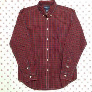 BOYS POLO RALPH LAUREN PLAID L/S BUTTON UP SHIRT L